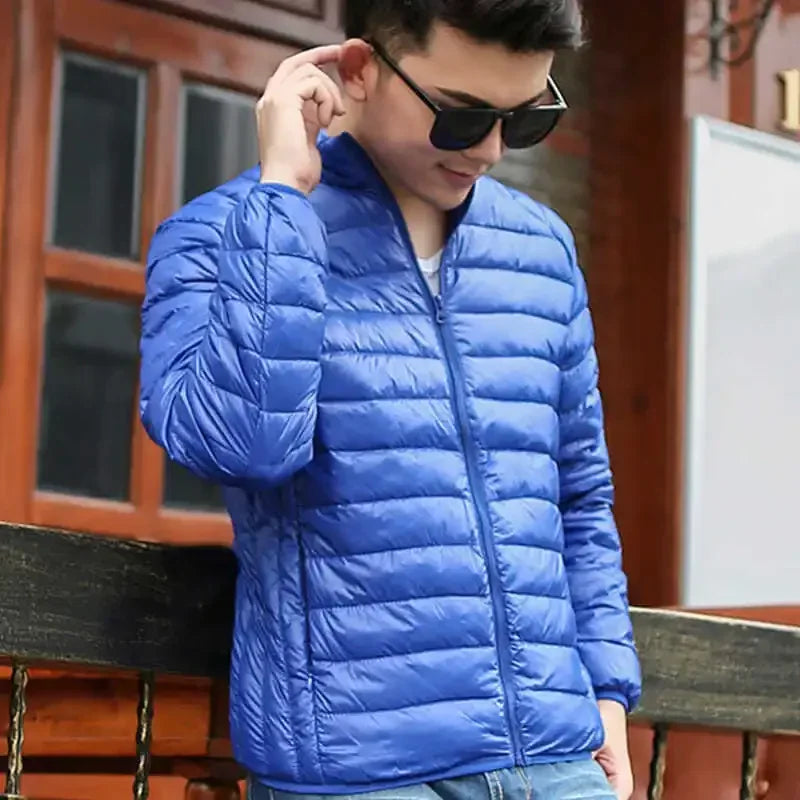 Down Jackets for Men Man Padded Coat Lightweight Puffer Padding Parkas Modern New in & Winter Sale Vintage Outerwear Models 2024