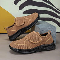 Wide Footed Shoes Winter Suede Casual Shoes Men Anti Slip Sole Loafers Women Minimalist Style Snow Comfortable Thick Soled Shoes