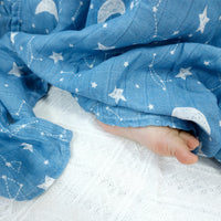 HappyFlute Baby Muslin Swaddle 100% Cotton Summer Soft Cute Print Baby Blanket 120*110CM