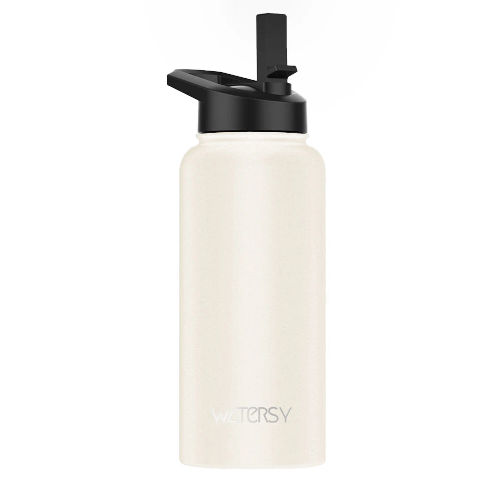 WATERSY 15oz/32oz Stainless Steel Thermal Mug with Handle, Large Capacity Insulated Tumbler Cup, Vacuum Flask Water Bottle