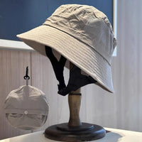 Outdoor Hat Men Women Solid Wide Brim Professional Sunscreen UPF 50+ Bucket Caps for Hiking Camping Fishing Surf Bucket Hat