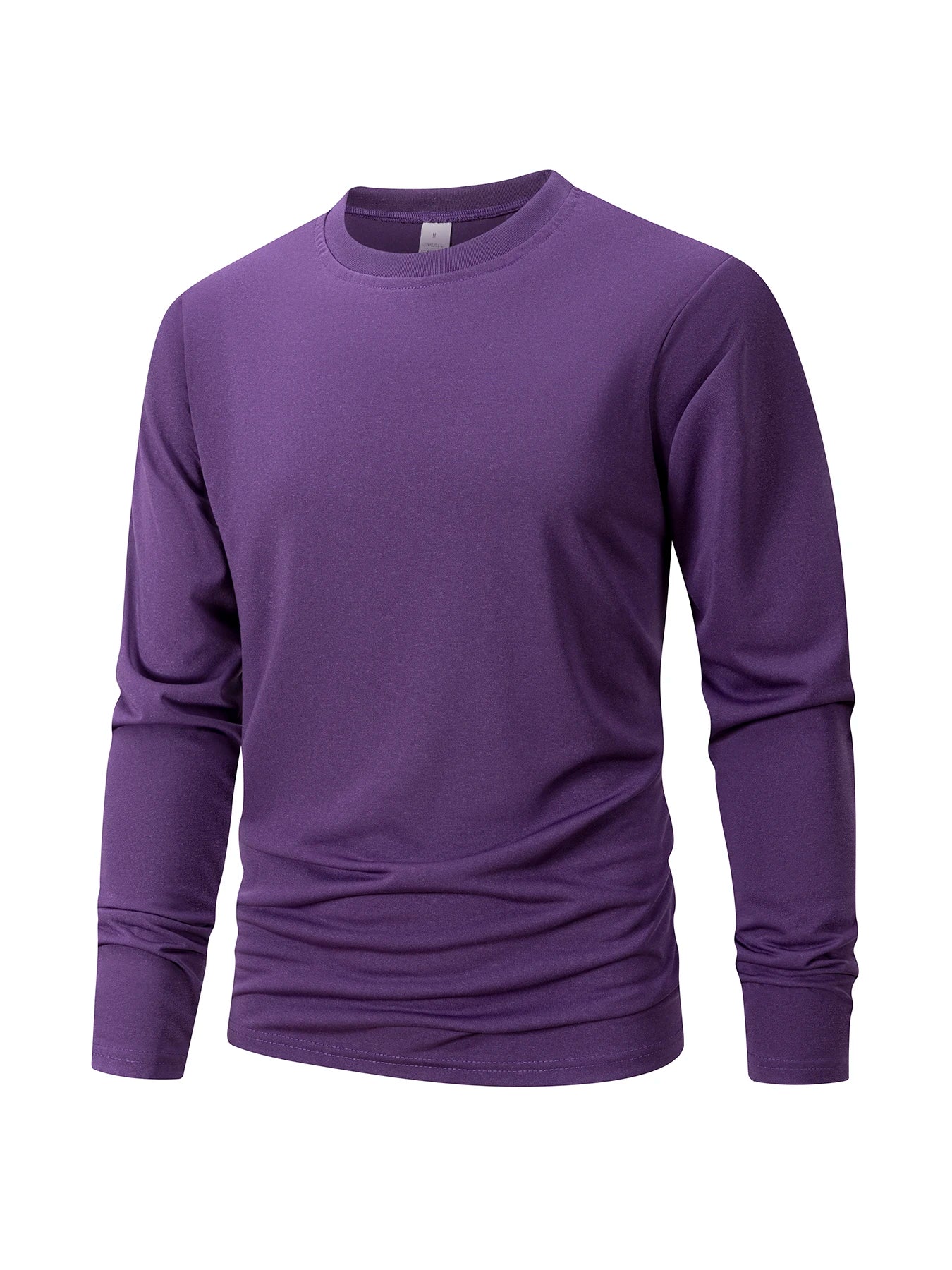 Men's Button Long Sleeve Henley Neck T-Shirt Casual Breathable Round Neck  T-Shirt Solid Color Slim Fit Tee Basics Cozy Tops