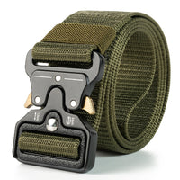 Genuine tactical belt quick release outdoor military belt soft real nylon sports accessories men and women black belt