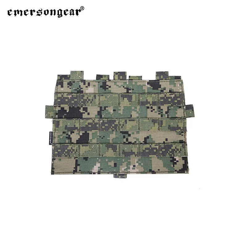 Emersongear Tactical Front MOLLE Panel For Detachable Modular Pouch Plate Bag For AVS JPC Vest Plate Carrier Airsoft Hunting