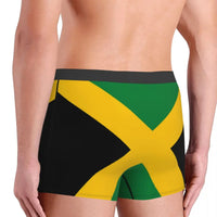 Male Novelty Jamaican Flag Underwear Patriotism Boxer Briefs Soft Shorts Panties Underpants