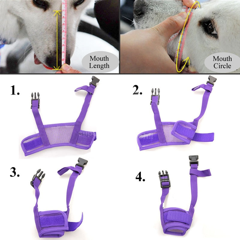 Adjustable Anti Barking Pet Dog Muzzle For Small Large Dogs Mask