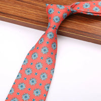 New 8CM Printing Ties For Men Necktie Paisley Floral Designer Scarf Tie For Groom Business Wedding Party