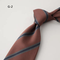 8CM Formal Striped Neckties For Men Suit Professional Gentleman Polyester Paisley Neck Tie Male Groomsman Wedding Party Cravat