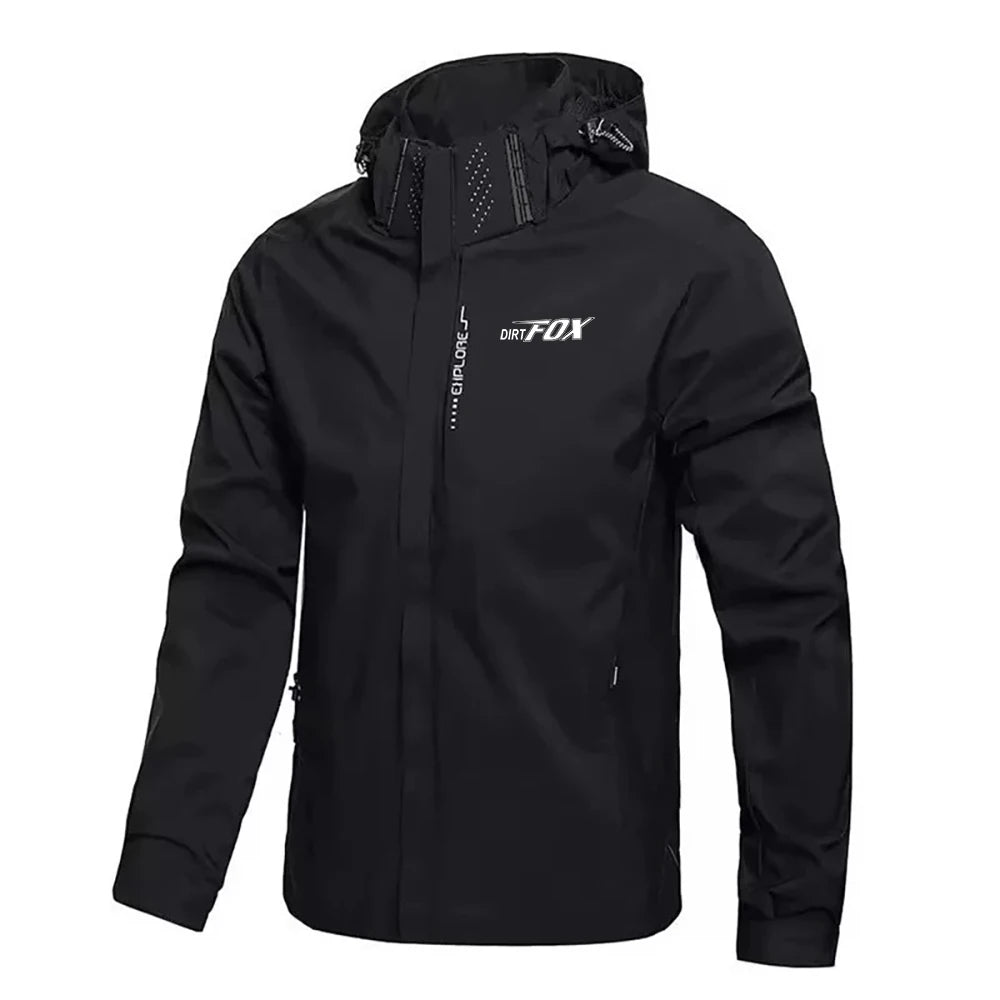 DIRTFOX Men's Waterproof Cycling Jacket Mountain Bike Clothing Outer Bicycle Raincoat Mtb Jacket Cortavientos Impermeable Hombre