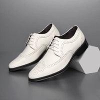 Oxford Shoes Genuine Calfskin Leather  Dress Shoes Classic Business Formal Shoes Man Handcrafted Mens