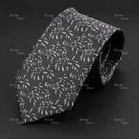 Novelty Men's Tie Floral Rose Constellation Designed Wave Lines Pattern Red Blue Green Neckties Fit Party Dinner Wedding Cravat