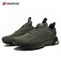 Baasploa Men Professional Running Shoes Breathable Training Shoes Lightweight Sneakers Non-Slip Track Tennis Walking Sport Shoe