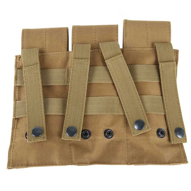 Tactical MOLLE Triple Magazine Pouches Double Triple Shooting Mag Pouch Wargame Paintball 5.56 7.62Mag Bag