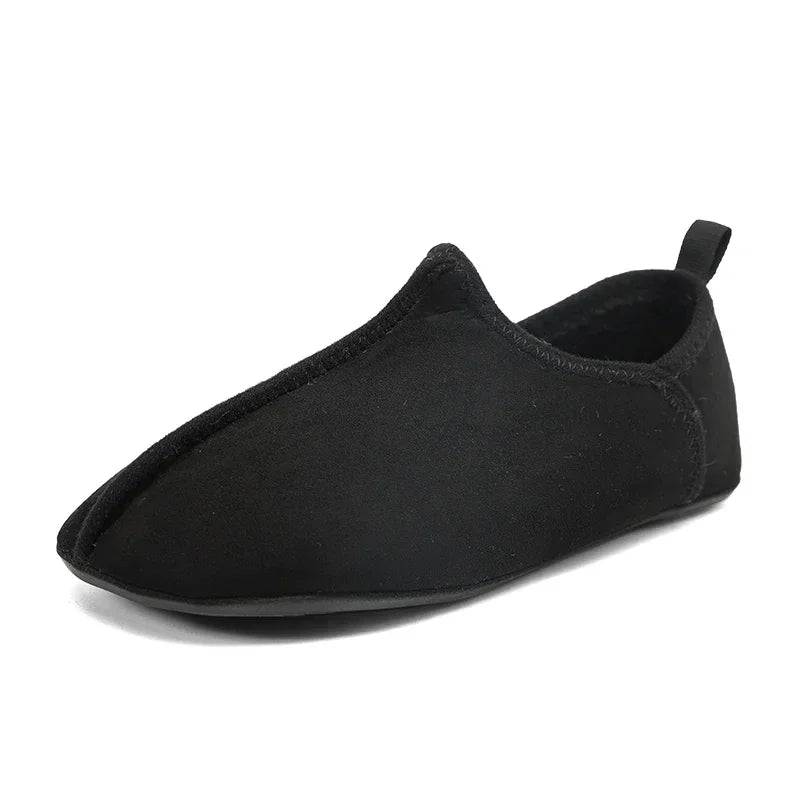Winter Cotton Shoes Men Warm Slip on Lightweight Slippers Women Plush Bedroom Home Cotton Loafers Unisex Winter Warm Shoes