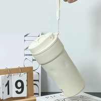 Practical Stainless Steel Insulated Cup Vacuum 600ml Coffee Thermal Mug Insulated Leak-proof Coffee Cup Office