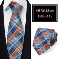 Luxury 56 Colors New Men's Tie Classic Floral Stripe Plaid 8cm Jacquard Neck Tie Necktie For Men Business Wedding Party