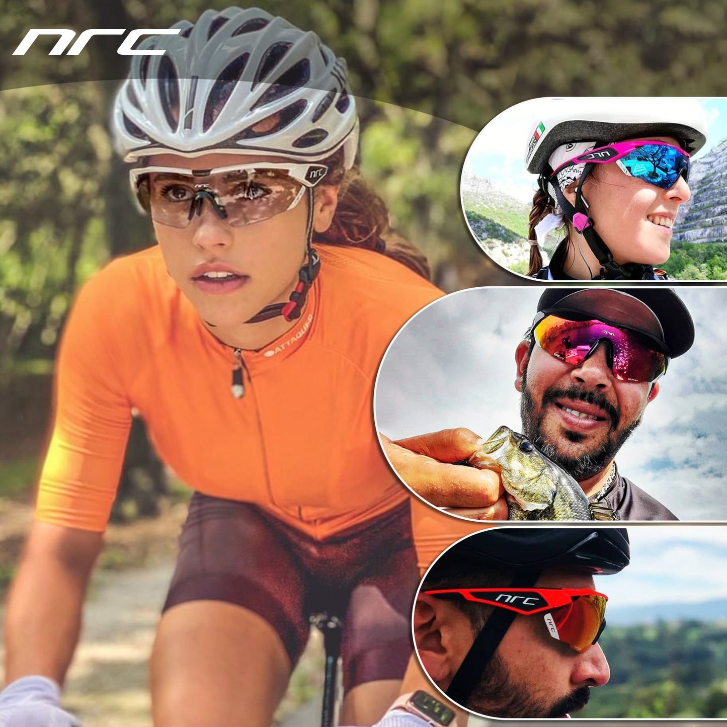 2023 NRC P-Ride Photochromic Cycling Glasses man Mountain Bike Bicycle Sport Cycling Sunglasses