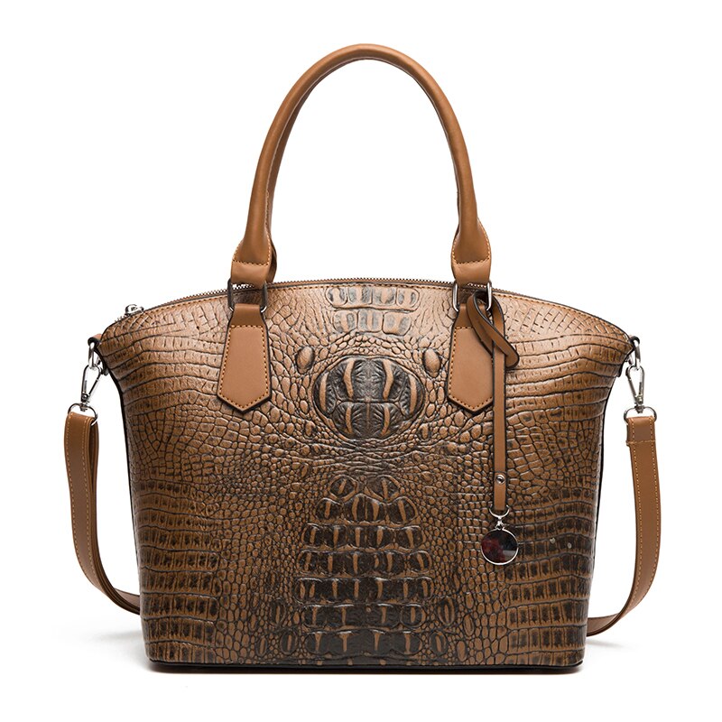 Large Capacity Crocodile Pattern Handbags Luxury Brand Women Handbags Designer Tote Bag Vintage Ladies Shoulder Messenger Bags