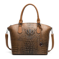 Large Capacity Crocodile Pattern Handbags Luxury Brand Women Handbags Designer Tote Bag Vintage Ladies Shoulder Messenger Bags