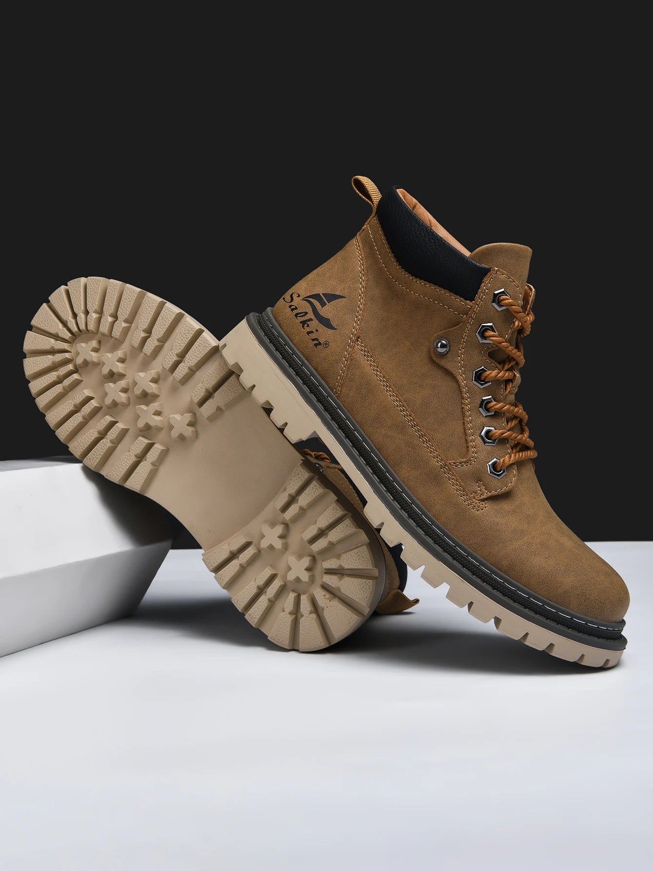 Handmade Men Boots Ankle Winter Leather Shoes Autumn Outdoor Hiking Boots Sneakers Hombres Botas High Top Footwear Anti Slip