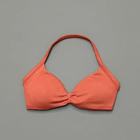 Sports Strappy Bra Yoga Underwear Women Gym Top Running Exercise Backless Bra High Support Active Wear Fitness Workout Halter