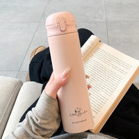 Insulated Cup For Girls 316 Stainless Steel Cup For Students Portable And Cute Straw Water Cup