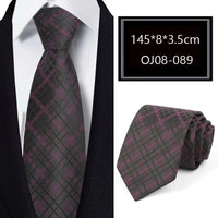 Luxury 56 Colors New Men's Tie Classic Floral Stripe Plaid 8cm Jacquard Neck Tie Necktie For Men Business Wedding Party