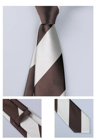 Men's Fashion Silk Tie 8cm Striped Novelty Necktie Blue Green Orange Color Ties For Men Floral Party Ties Wedding Business Gift