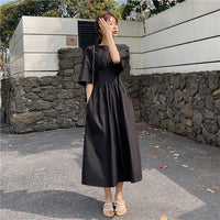 Midi Length Dresses New in Vintage Women's Summer Long Dress Women Clothing Woman Clothes Urban Harajuku Elegant Gown Playa Robe