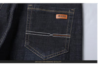 Men Fashion Straight Jeans Men 2025 New Stretch Slim Fit Pants Comfortable Soft Business Denim Trousers Male Brand Clothing