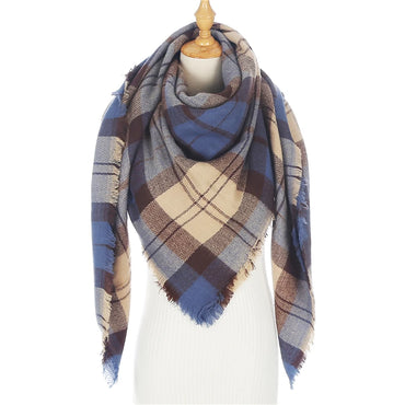 Designer 2022 Knitted Spring Winter Women Scarf Plaid Warm Cashmere Scarves Shawls Luxury Brand Neck Bandana Pashmina Lady Wrap