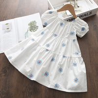 Baby Girls Casual Floral Dress New Summer Fashion Kids Princess Dresses