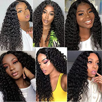 Cheap 24 Inch Afro Kinky Curly Wig Synthetic Pre Plucked Natural Hair 100% Glueless Lace Front WigsDaily Party Cosplay For Woman