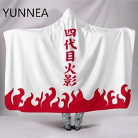 2022 New Anime Hooded Cloak Aldult Autumn Winter Red Cloud Pattern Blanket Office Nap Cape Casual Home Clothing