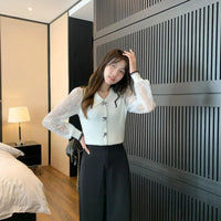 Spring Women's 2025 New Chiffon Splicing Fashionable and Beautiful Small Shirt, Early Spring French Sweet and Elegant Chic Top