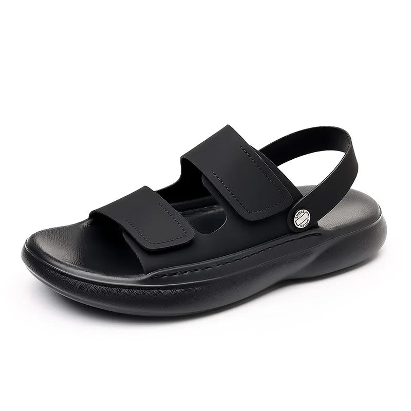 Sandals for Men 2025 New Summer Breathable Soft Bottom Casual Anti Slip Wear Beach Shoes Dual Purpose Driving Slippers Sandals