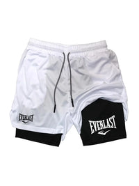 Men Running Shorts 2 In 1 Double-deck Sport Shorts Sportswear Gym Fitness Short Pants Training Jogging Bottom Men's Clothing