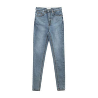 Popular  Denim Pants Summer Pure Color All Match Jeans Slim Female Pencil Jeans for Dating