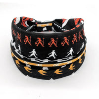 Ladies Wide Elastic Hairband with African Print Knot Sports Yoga Headband Women's Hair Accessory
