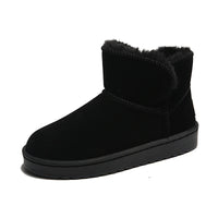 Women's Winter Plus Cashmere Warm Solid Color All Fashion  Warm Non-slip Winter Boots Cotton Padded Shoes Platform Ankle Boots