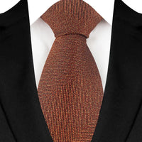 Luxury 8CM Mens Necktie Brown Orange Color Dot Stripes Ties For Man Groom Jacquard Woven Neck Tie For Business Wedding Party