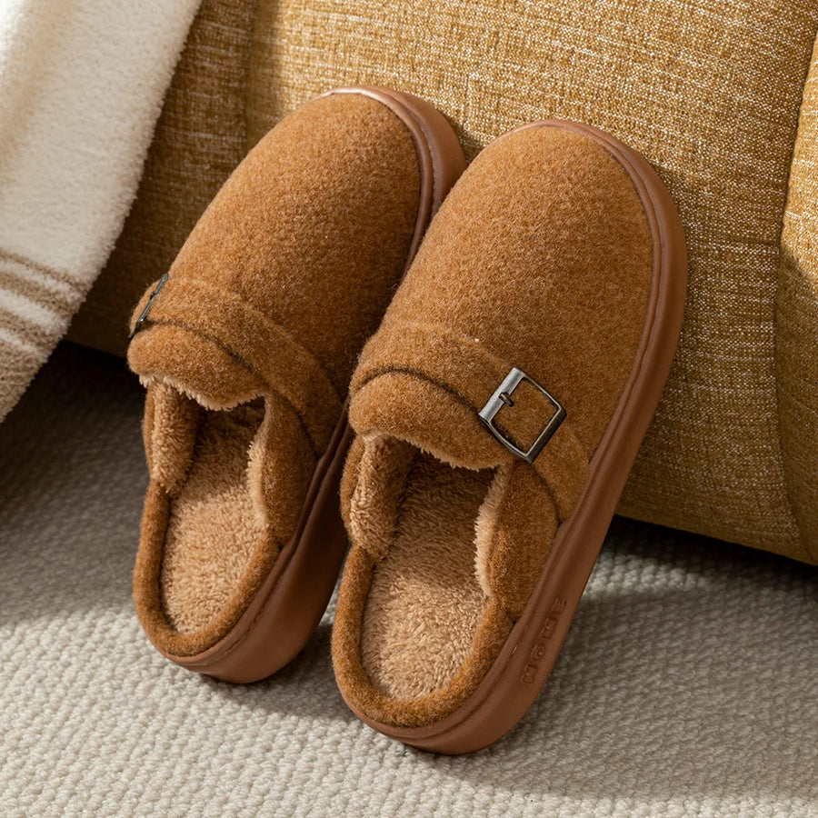 Winter Women's Indoor Slippers Warm Soft Soled Comfortable Outdoor Non Slip Suitable for Couples FashionBedroom Home Shoes