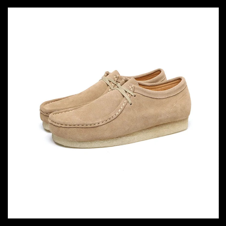 Careaymade-Hot Vintage Genuine Leather Casual big size Women's Shoes Lace-up Smoke Rubber sole Shoes Low Top Fashion Men's Shoes