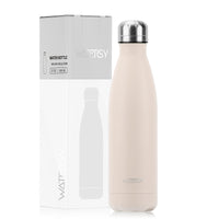 WATERSY 500ml Insulated Water Bottle, Stainless Steel Thermal Leakproof Flask, BPA-Free Double Walled Vacuum Bottle for Sports