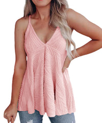 2024 Europe and the United States summer new women's V-neck casual  Tank Tops tops T-shirt