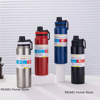 800ML/1000ML Thermos Bottle Stainless Steel Car Thermal Cup Keeps Cold and Heat Thermal Mug Sports Insulated Cup Vacuum Flask
