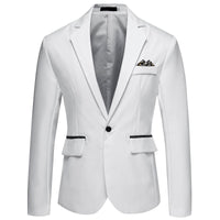 8 Colors ! Men&#39;s Suit Business Casual No Iron Single Row Single Button Blazer