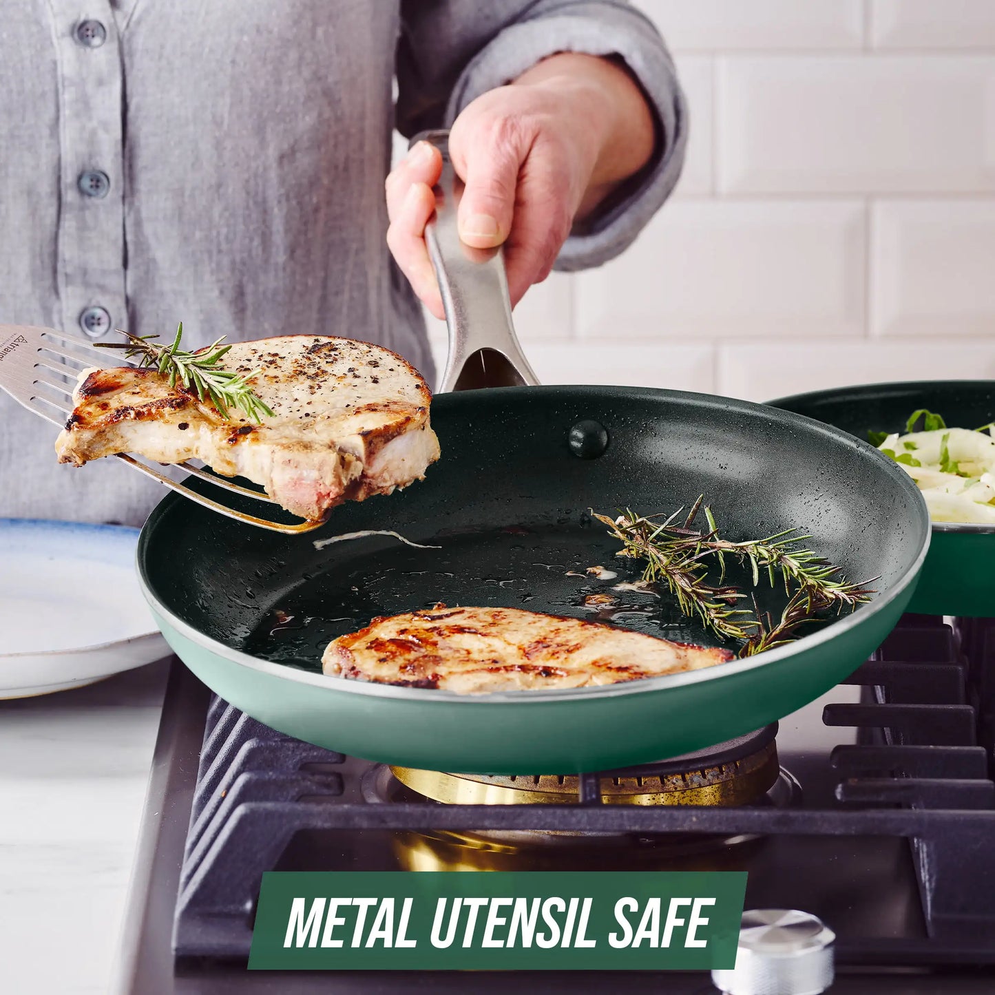 Blue Diamond 12-Piece Ceramic Non-Stick Cookware Set, Green