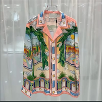 2025 men's printed T-shirt, men's and women's long sleeved shirt, 100% polyester fiber, fashionable and comfortable casual men's