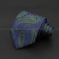 New Design Wedding Men Tie Green Solid Striped Paisley Flower Neckties Men Business Dropshipping Groom Collar Accessories Gift